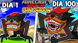 🌀Sobreviví 100 DÍAS Siendo SHIN SONIC SHADOW en Minecraft HARDCORE [upl. by Idok869]