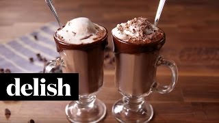 Hot Chocolate Float  Delish [upl. by Muns]