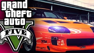 GTA 5 ONLINE  TOYOTA SUPRA FAST and FURIOUS [upl. by Drawdesemaj]