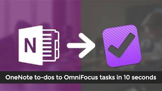 OneNote to OmniFocus Integration  Todos [upl. by Parry]