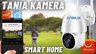 TEST  TANIA KAMERA OBROTOWA PTZ WIFI IP zewnętrzna TUYA SMART LIFE humanoid AI śledzenie aliexpress [upl. by Atnoed116]