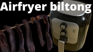 Quick and easy airfryer biltong Attempt 2 [upl. by Anoyi]