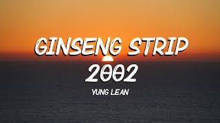 Yung Lean  Ginseng Strip 2002 Lyrics  b come and go but you know i stay [upl. by Yssirc159]