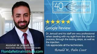 Florida Retina Institute Dr Abdallah Jeroudi Retina Specialist Palm Coast [upl. by Oiceladni]