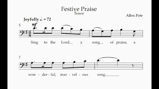 Tenor  Festive Praise  Pote [upl. by Oicirtap]