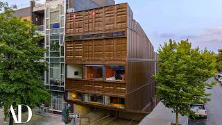 Inside an NYC Townhouse Made From 18 Shipping Containers  Unique Spaces  Architectural Digest [upl. by Illil201]