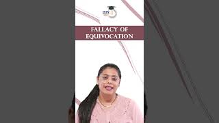 Informal Fallacy  Fallacy of Equivocation  Logical Reasoning  UGC NET  Sheemal Bhagi ugc net [upl. by Ursal]