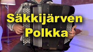 Finnish Folk Song  Säkkijärven Polkka Accordion [upl. by Neraj]