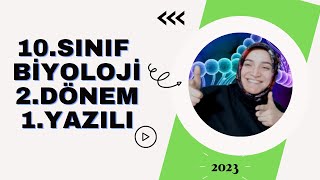 10Sınıf Biyoloji Dersi 2Dönem 1Yazılı Sınavı Çalışması  Yazılıdan 100 Al da Gör 😊🤞 [upl. by Rekyr]