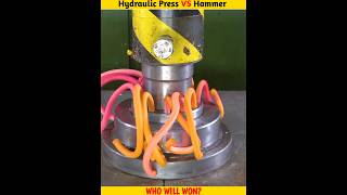 Hydraulic Press VS Hammer shorts whatif uniqueenxperiment मजेदार [upl. by Burrill957]