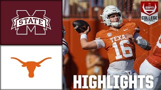 Mississippi State Bulldogs vs Texas Longhorns  Full Game Highlights  ESPN College Football [upl. by Arvonio915]