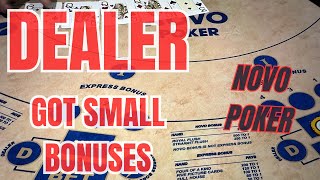 NOVO POKER  DEALER GOT SMALL BONUSES [upl. by Anirba]