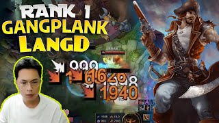 🔴 LangD Gangplank vs Ksante  LangD Rank 1 Gangplank Guide [upl. by Nimsaj]