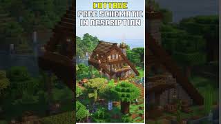 Minecraft  Cottage FREE schematic shorts [upl. by Gawlas]