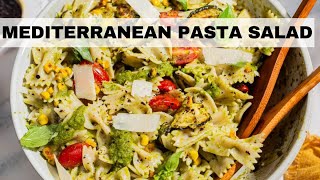 Mediterranean Pasta Salad The BEST Summer Pasta Salad Recipe [upl. by Haerb358]