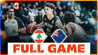 Lebanon v New Zealand  Basketball Full Game  FIBAWC 2023 Qualifiers [upl. by Illene123]