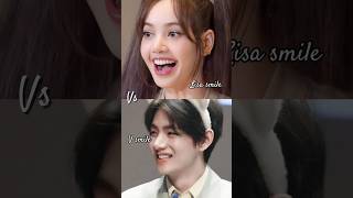 Blackpink Lisas Iconic Smile vs BTS Vs Charismatic Expressions  Kpop Battle 💥✨ btsblackpink [upl. by Etnemelc]