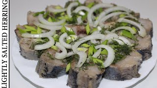 Lightly Salted Herring at Home 🐟 Pickled Herring Recipe 🐟 [upl. by Yennep]