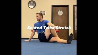 Seated Twist Stretch trainlikethepros [upl. by Oinafipe821]