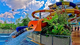 Double Drop Slide at SplashMania WaterPark Malaysia [upl. by Aerdnek722]