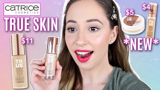 New Catrice True Skin Hydrating Foundation Concealer and Powder  Wear Test Review on DRY Skin [upl. by Adamec]