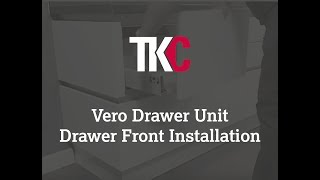 Vero Drawer Unit  Drawer Front Installation [upl. by Lock]