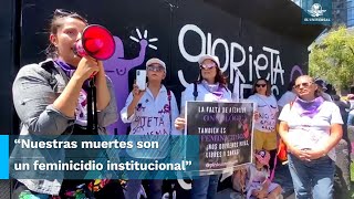 Mujeres sobrevivientes de cáncer protestan pintando sus cicatrices en el 8M [upl. by Sayre]