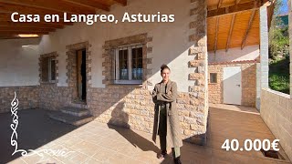 CASA EN VENTA EN LANGREO ASTURIAS PARA TERMINAR CON TERRAZA Y PEQUEÑO TERRENO 40000€asturias 🏡 [upl. by Mitman668]