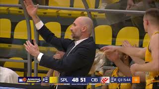 AdmiralBet ABA League 202324 highlights Round 24 Split – Cibona 2232024 [upl. by Maddeu559]