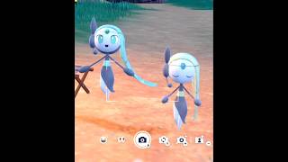 Two Meloetta amp Shiny singing in synced quotJohto Themequot  Scarlet amp Violet [upl. by Casaleggio380]