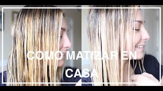 COMO MATIZAR EL PELO EN CASA CATAGOCHANNEL [upl. by Shayn269]