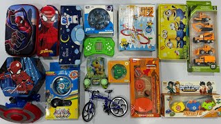 Ultimate Toys Collection Spinner Pencil box Water ring Game Bicycle Video Game Stationery Set [upl. by Anabel]