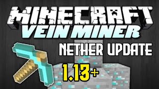 MCPE Vein Miner Mod  113116 [upl. by Catlaina]