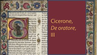 Cicerone quotDe oratorequot 3 di 3 [upl. by Horwitz]