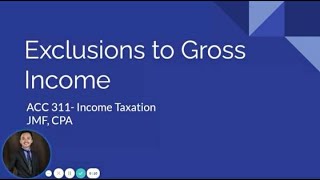 TAX Exclusions to Gross Income [upl. by Nickolas]