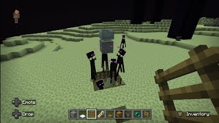 bedrock enderman farm in minecraft [upl. by Nnaaras]