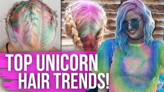 Top UNICORN Hair Trends Dirty Laundry [upl. by Ajiak]