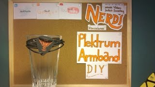 DIY Plektrum Armband mit verstellbarem Knoten  Nerdi [upl. by Annim]