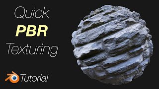 291 Blender Tutorial PBR Texturing in 3 Minutes for Beginners for Free [upl. by Latimer]