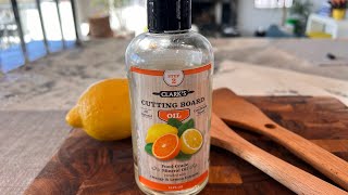 Clarks Cutting Board Oil  BEFORE amp AFTER DEMONSTRATION [upl. by Kincaid]