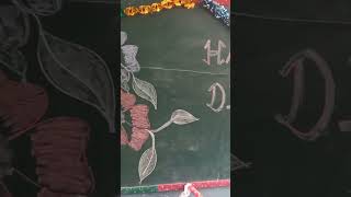 Black board decoration diwali decoration  shortsbhajan [upl. by Annailuj140]