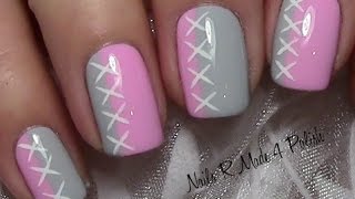 Süßes schlichtes Nageldesign für kurze Nägel lackieren  Cute nail design for short nails [upl. by Eiram]