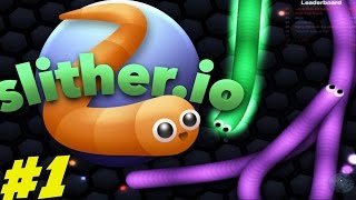 Slitherio Gameplay 1 [upl. by Cohlier]