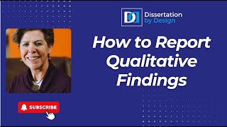 How to Report Qualitative Findings [upl. by Olfe]