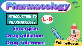 Drug Tolerance Pharmacology lectureDrug addictionSynergismpharmacology lecture bsc nursing [upl. by Devona]