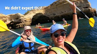 Fun things to do in Algarve Portugal  Kayaking Benagil Cave  Ponta da Piedade Boat Tour [upl. by Azelea]