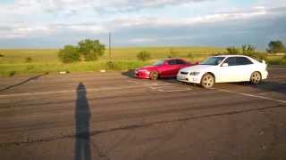 Toyota Ceres 7afe атмо мкпп vs Toyota Altezza 3sge beams мкпп [upl. by Ahsyas]