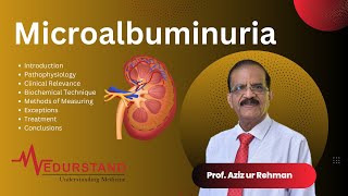 English Microalbuminuria  Understanding to Marker of Renal and CV Health  Medurstand by Prof Aziz [upl. by Coady]