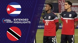 Cuba vs Trinidad amp Tobago Extended Highlights  CONCACAF Nations League  CBS Sports Golazo [upl. by Kevon90]