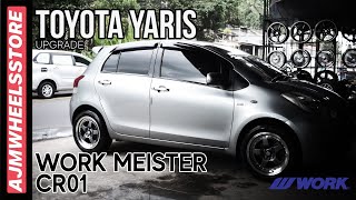 MODIFIKASI TOYOTA YARIS VELG WORK MEISTER CR01  AJMWHEELSSTORE [upl. by Farron]